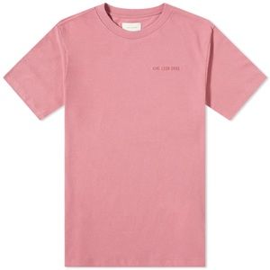 AIMÉ LEON DORE | Pink Logo T-Shirt | Size L